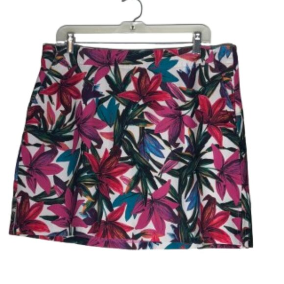 Lady Hagen Multicolor Floral Skort Size 12 - Picture 2 of 9